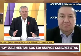 Luis Benavente sobre el Congreso: "La cosa se inclinará a un dominio de Perú Libre"