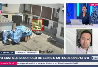 Benji Espinoza afirma que Ciro Castillo puede resistir su detención mientras la apela