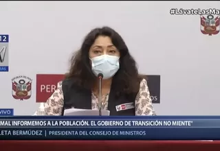 Bermúdez sobre ensayo de vacuna de Sinopharm: Al parecer es un documento incompleto