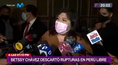 Betssy Chávez: “Hay discrepancias en Perú Libre, pero no rupturas” - Noticias de bellido