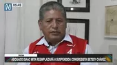 Betssy Chávez: Isaac Mita reemplazará a congresista suspendida - Noticias de mineria-informal