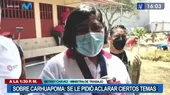 Betssy Chávez sobre Carhuapoma: “Se le pidió aclarar ciertos temas” - Noticias de mario-casaretto