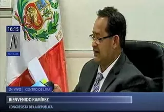 Bienvenido Ramírez: A mí quien me grabó fue el congresista Modesto Figueroa