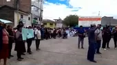 Manifestantes se concentran en la plaza de Los Héroes en Huanta - Noticias de luricocha