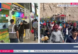 Venta de pasajes al sur suspendida por bloqueo de mineros en terminal de Atocongo