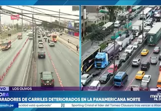 Bolardos de la Panamericana Norte terminan destruidos a menos de un mes de su instalación