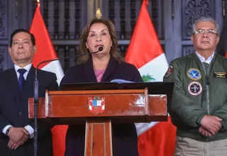 Boluarte: “Esta presidenta no retrocede frente al crimen”