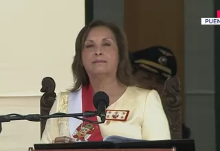 Boluarte garantiza paz y democracia junto a la PNP y las FF. AA.