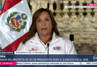 Dina Boluarte sobre presupuesto 2026: "Es el más conservador en 17 años"