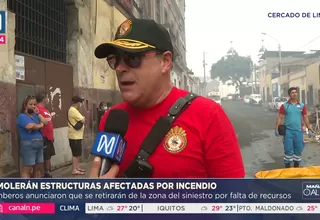 Bomberos denuncian falta de apoyo de autoridades ante incendio