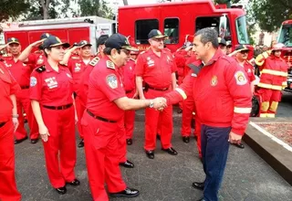 Bomberos del Perú: Ollanta Humala entregará mañana nueva flota de vehículos
