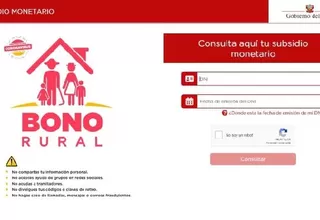 Bono Rural: Conoce si eres beneficiario del subsidio de S/760