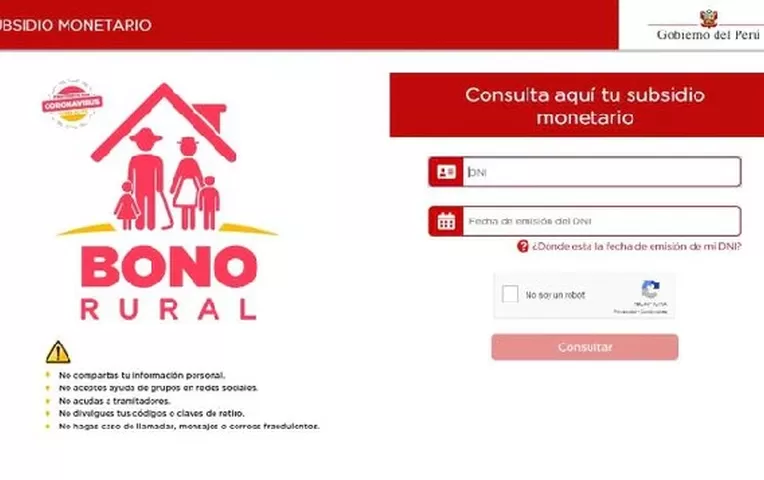 Bono Rural: Conoce si eres beneficiario del subsidio de S/760 ...