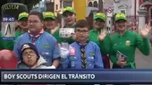 Santa Rosa de Lima: Boy Scouts dirigen el tránsito en la capital - Noticias de bhel-boy-artbin-santillan