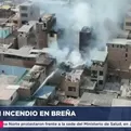 Bre&ntilde;a: Reportan incendio de c&oacute;digo 2 en vivienda