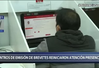 Centros de emisión de licencias de conducir reiniciaron atención presencial