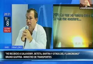 Bruno Giuffra sobre presunta compra de votos: Es una emboscada montesinista