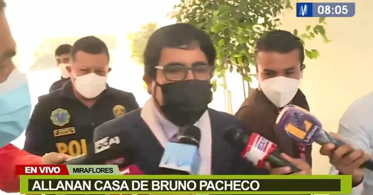 Bruno Pacheco: Allanan inmuebles vinculados al caso del exsecretario general del presidente Castillo