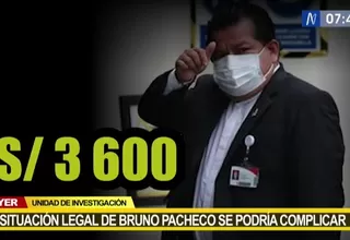  Bruno Pacheco: Movimientos bancarios complican su situación legal 