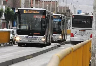 Buses Expreso del Metropolitano operarán hasta las 2 de la tarde