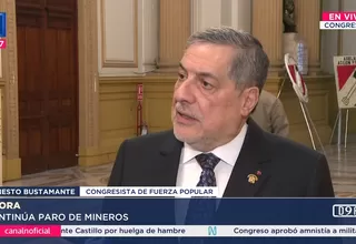 Bustamante: La ley MAPE debe discutirse en nueva legislatura