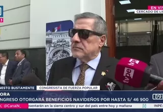 Bustamante sobre beneficios navideños por hasta S/46,900: “No hay nada extraordinario”