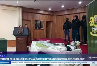 Policía de Bolivia confirma captura de cabecilla de Los Pulpos buscado en Perú