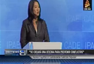 CADE 2015: Keiko Fujimori promete boom de inversión en infraestructura