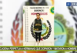 Cadena perpetua a hermanas que doparon y mataron a hombre