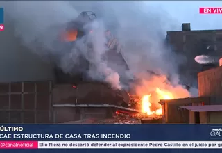 Cae cuarto edificio en incendio que lleva más de 36 horas