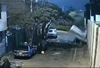 Cae parte del muro del Instituto Nacional de Salud de Chorrillos 