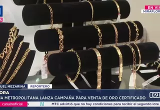 Caja Metropolitana ofrece oro a menor precio en evento “Círculos”