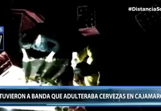 Cajamarca: Detuvieron a sujetos que adulteraban cervezas de reconocidas marcas