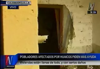 Cajamarquilla: afectados por huaicos solicitan envío de carpas y colchones