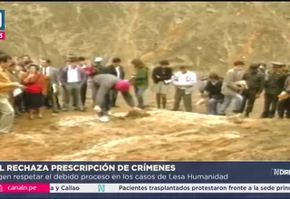 CAL rechaza fallo de TC que avala prescripción de crímenes graves