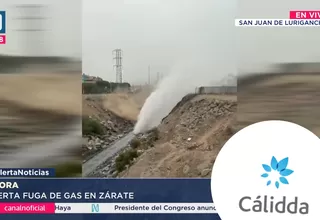 Cálidda suspende gas natural por fuga en SJL y otros distritos