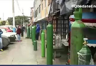 Callao: Forman largas colas para recargar balones de oxígeno 