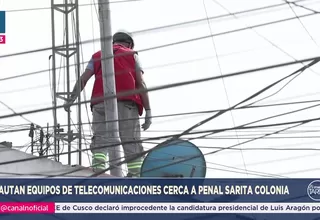 Callao: hallan antena ilegal cerca al penal Sarita Colonia