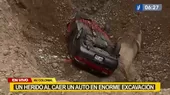 Callao: un herido al caer un auto en enorme excavación - Noticias de excavacion
