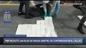 Incautan 236 kilos de clorhidrato de cocaína que estaba dentro de un contenedor en el Callao - Noticias de cocaina