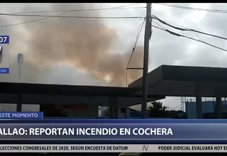 Callao: Incendio se registra en una cochera en Bellavista