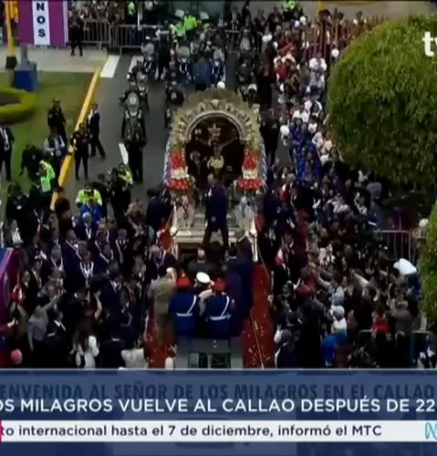 Callao: José Jerí participó en homenaje al Señor de los Milagros