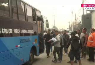 Callao: Pasajeros afectados por paro parcial de transportistas