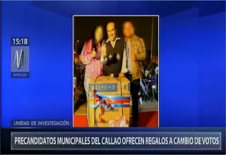 Callao: precandidatos municipales ofrecen regalos a cambio de votos