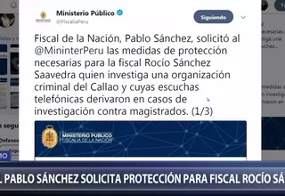 Callao: solicitan medidas de protección para fiscal Rocío Sánchez Saavedra