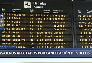 Callao: Turistas afectados por cancelación de vuelos a Cusco por mal tiempo