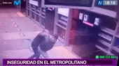 Cámaras de seguridad captaron robos en estaciones y buses del Metropolitano - Noticias de bus