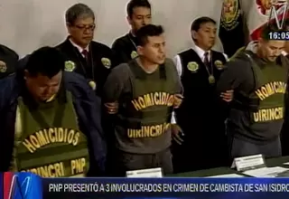 Cambista asesinada: PNP presentó a tres miembros de la banda criminal 