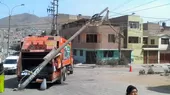 Camión de basura tumbó poste de luz en San Martín de Porres - Noticias de camion-frigorifico