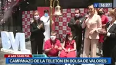 Campanazo de la Teletón en la Bolsa de Valores de Lima - Noticias de bolsa